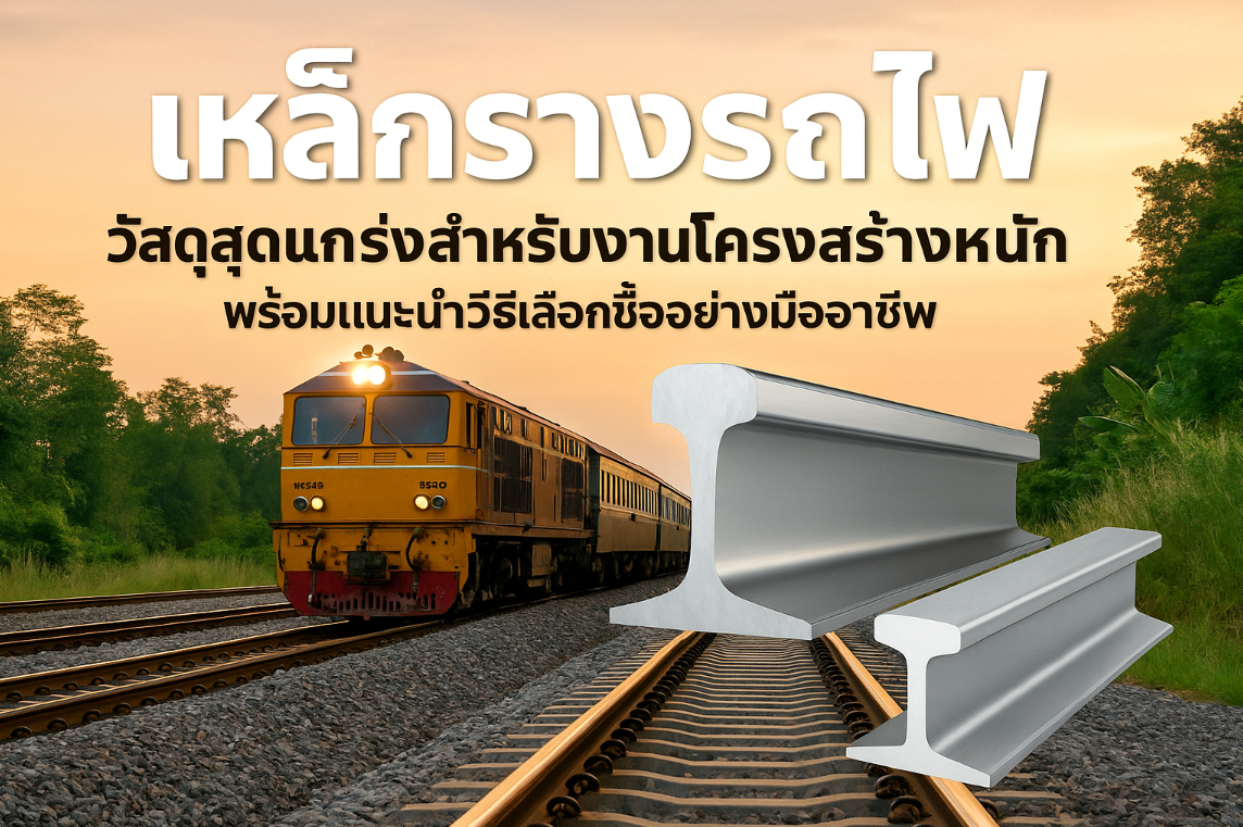 เหล็กรางรถไฟคืออะไร วัสดุสุดแกร่งสำหรับงานโครงสร้างหนัก พร้อมแนะนำวิธีเลือกซื้ออย่างมืออาชีพ